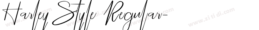 Harley Style Regular字体转换
